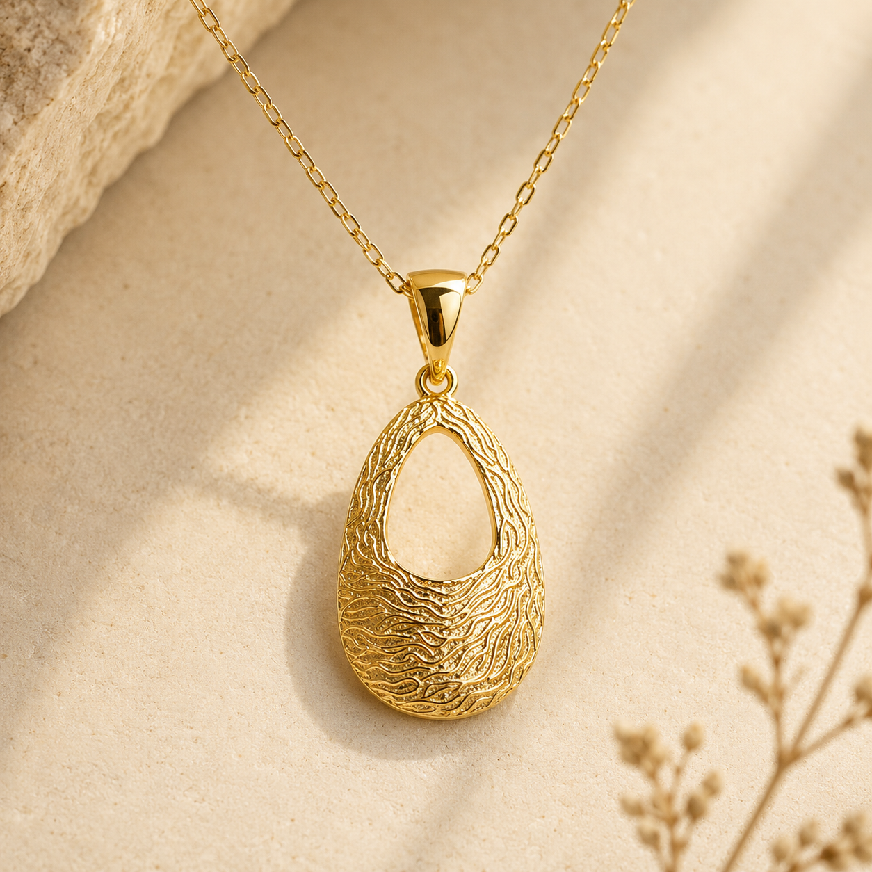 Aegean Wave Gold Necklace